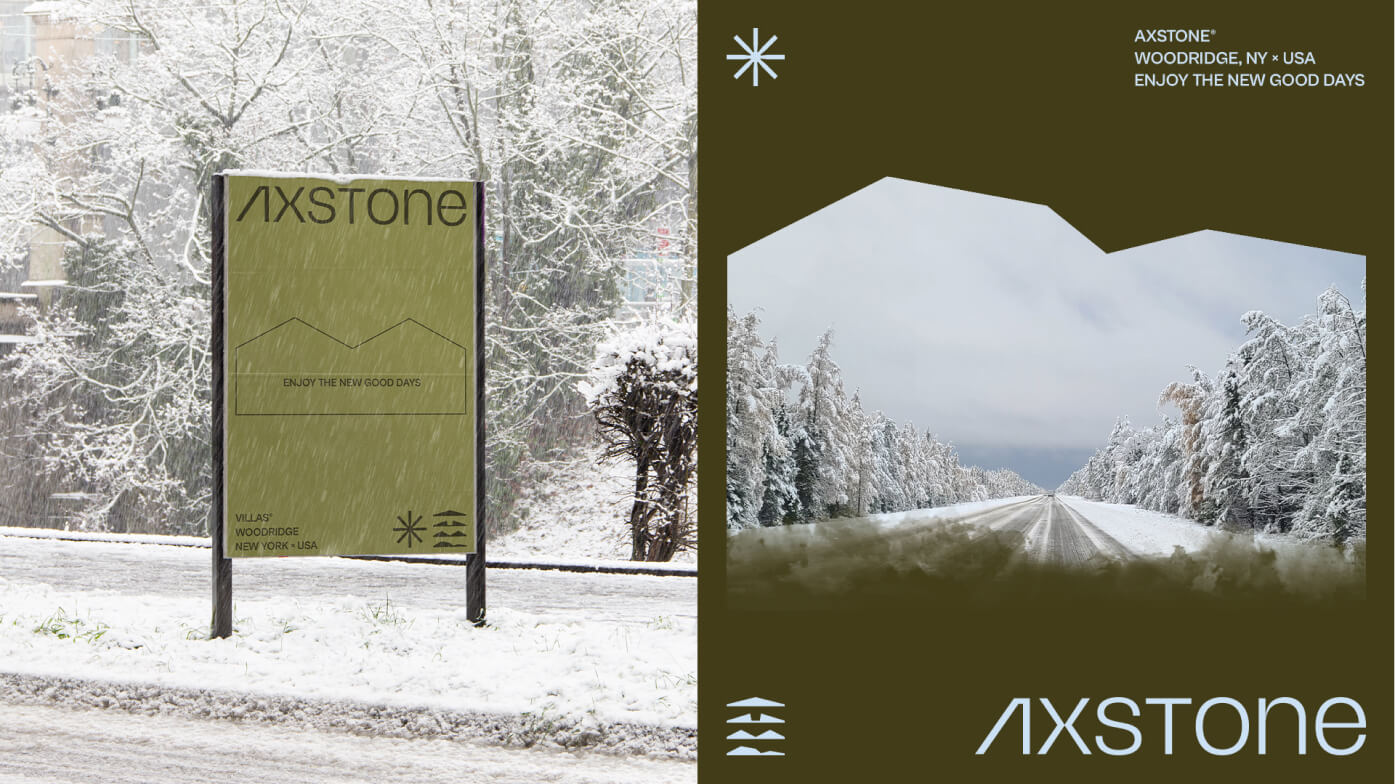 Axstone branding & marketing, real estate project by MOZART&CO.