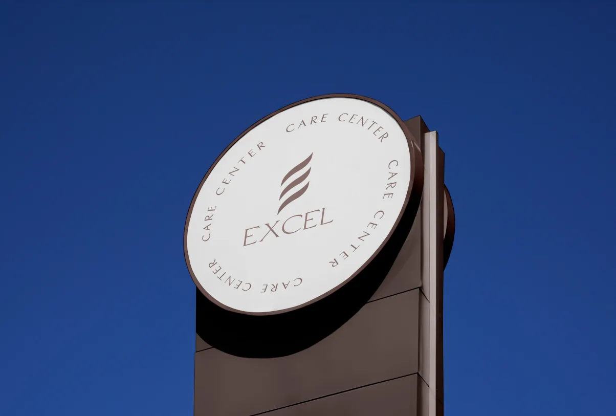 Excel , healthcare branding by MOZART&CO.
