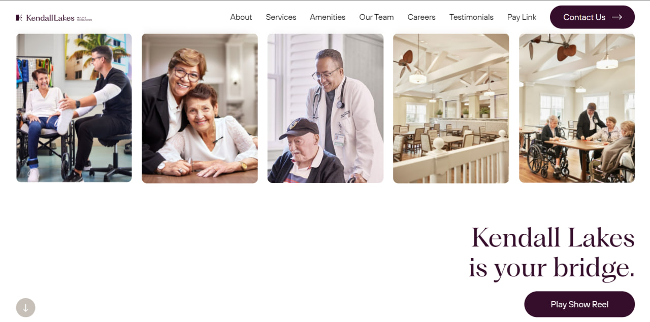 Kendall Lakes healthcare brand system