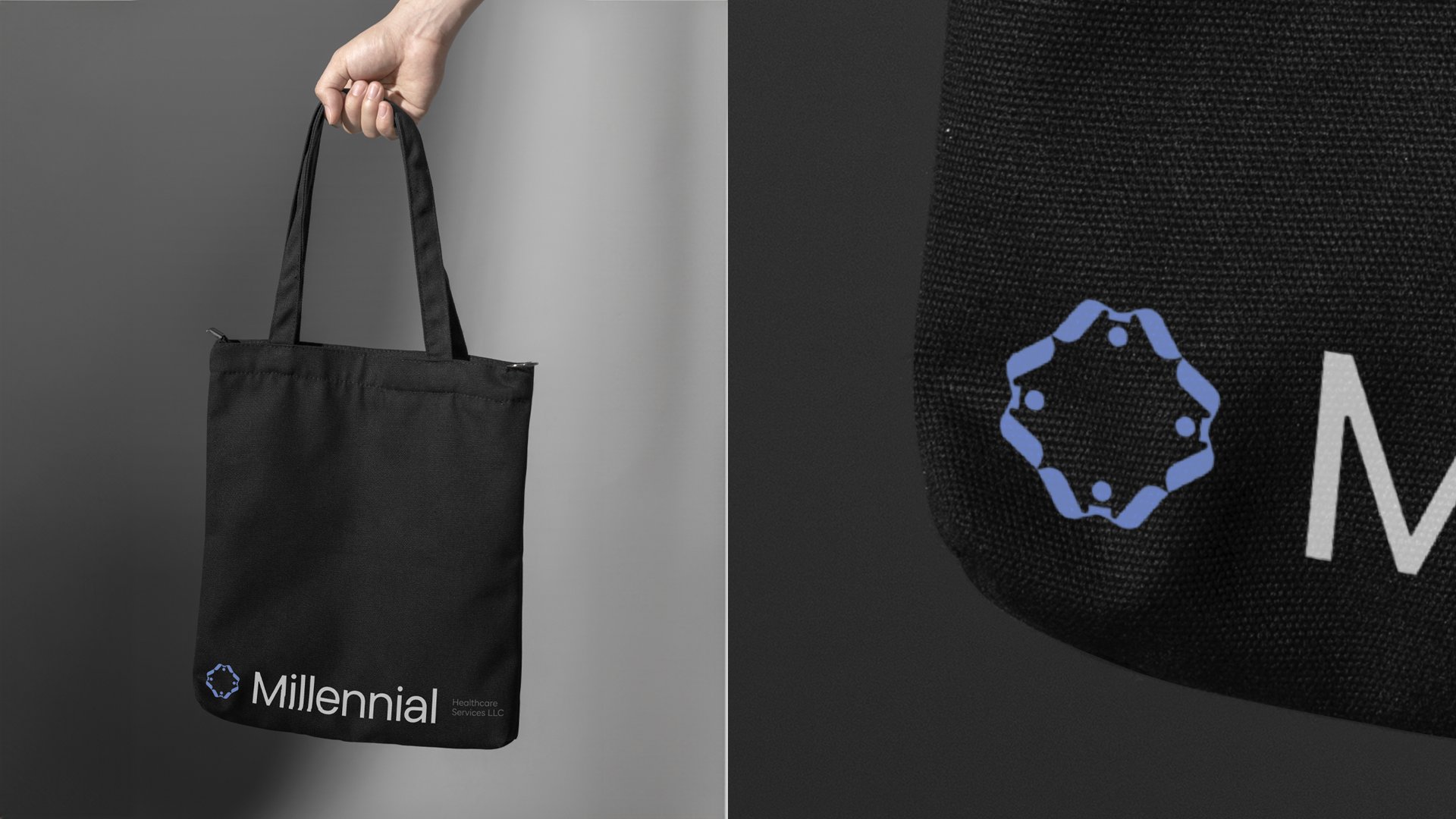 Millennial branded tote bag
