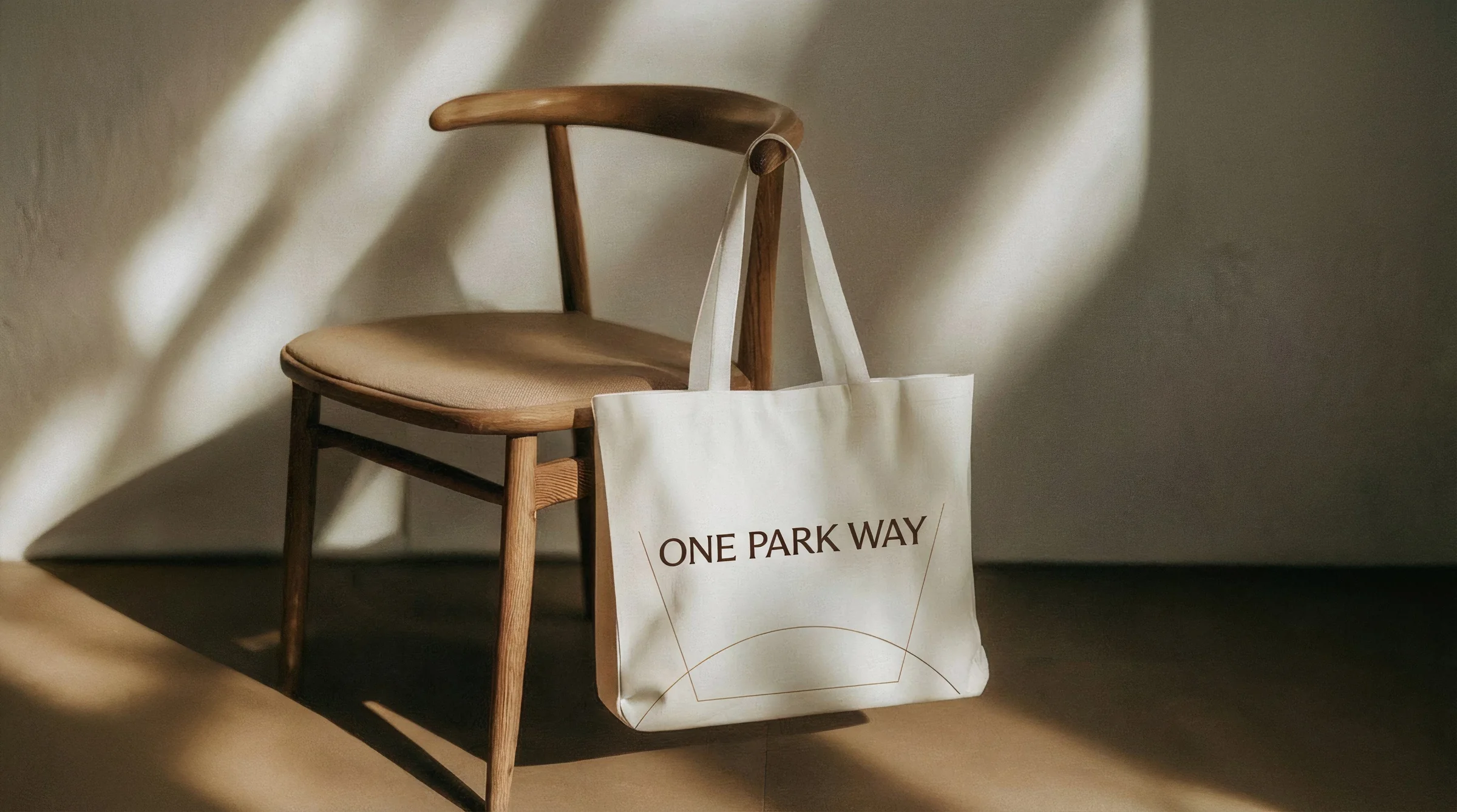 One Park Way canvas tote bag