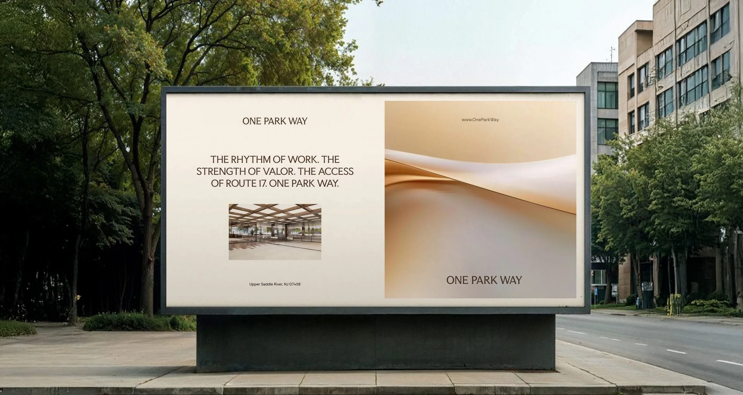 One Park Way Route 17 billboard