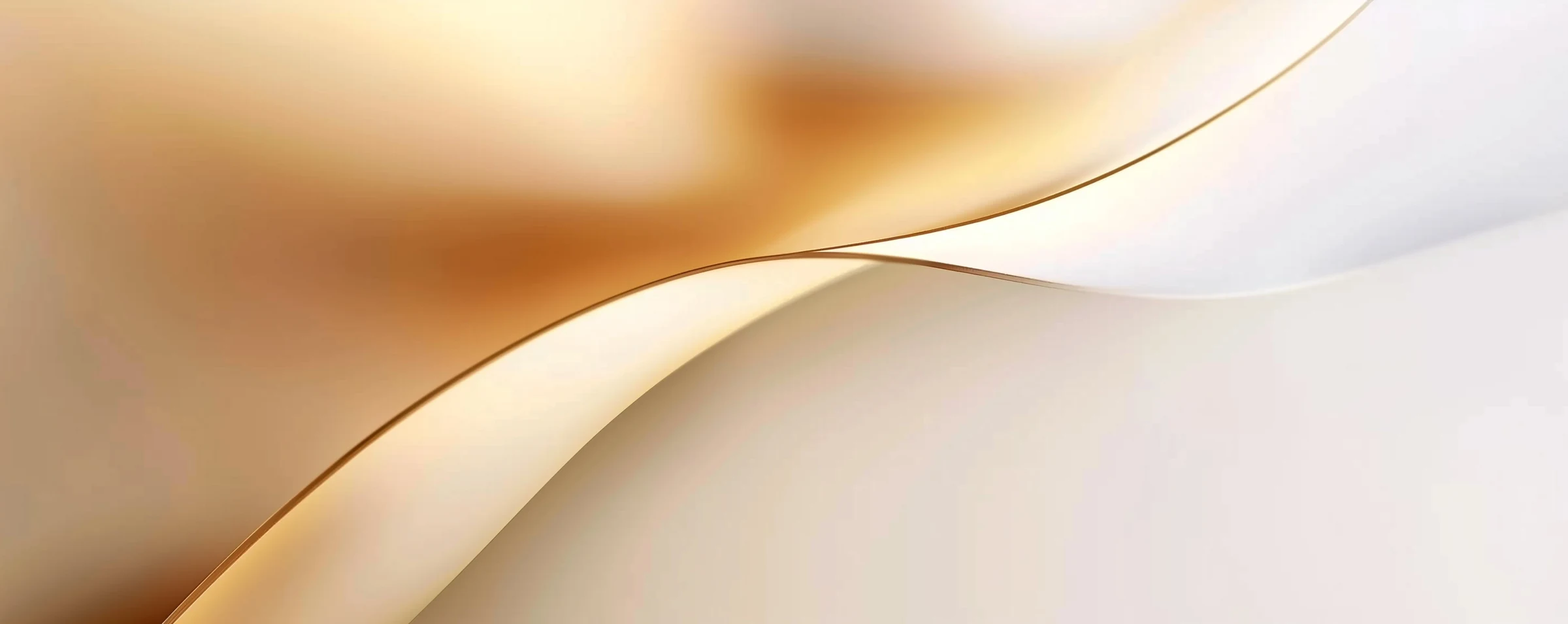 One Park Way brand gradient, silk fold in champagne