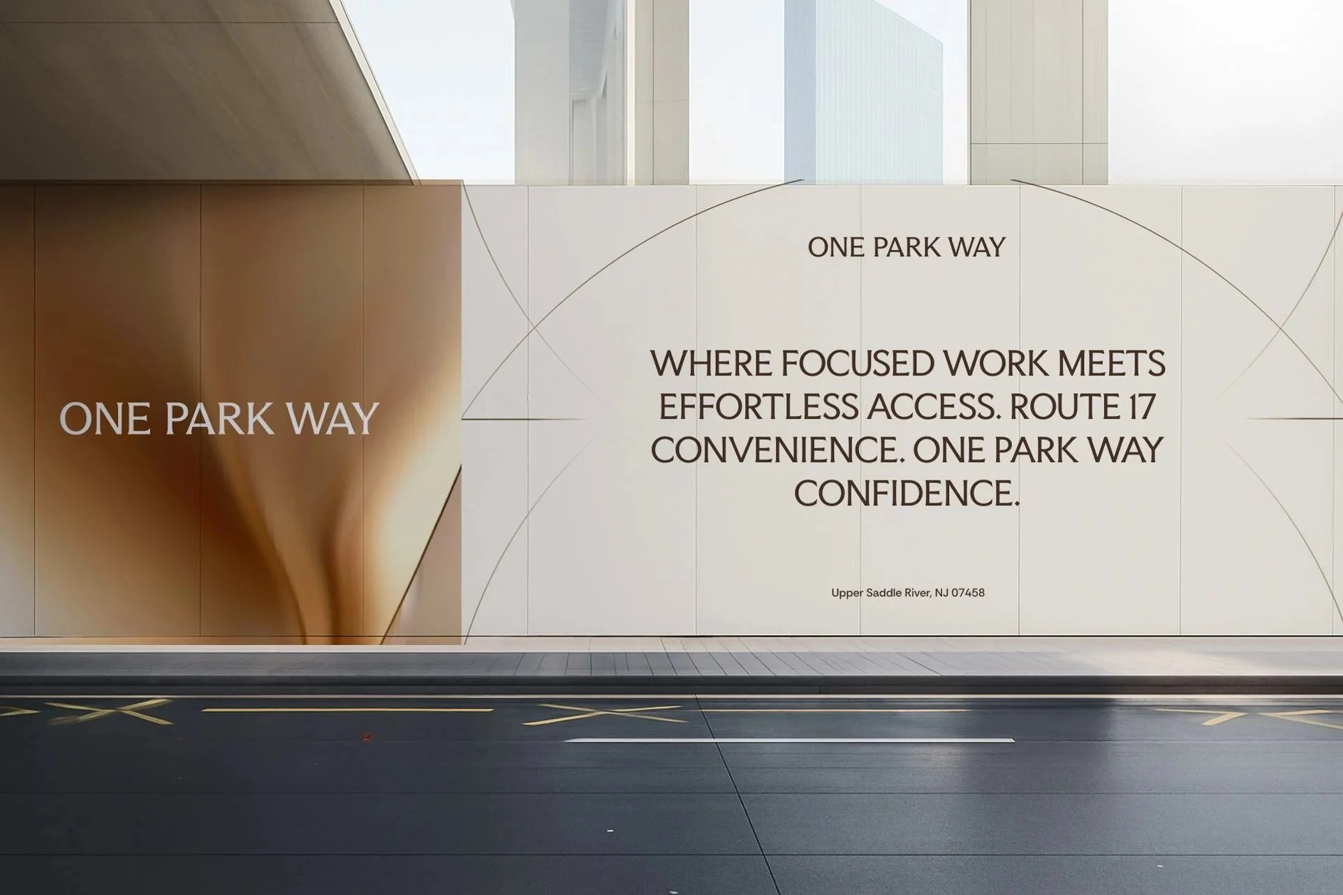 One Park Way Route 17 hoarding, Where focused work meets effortless access