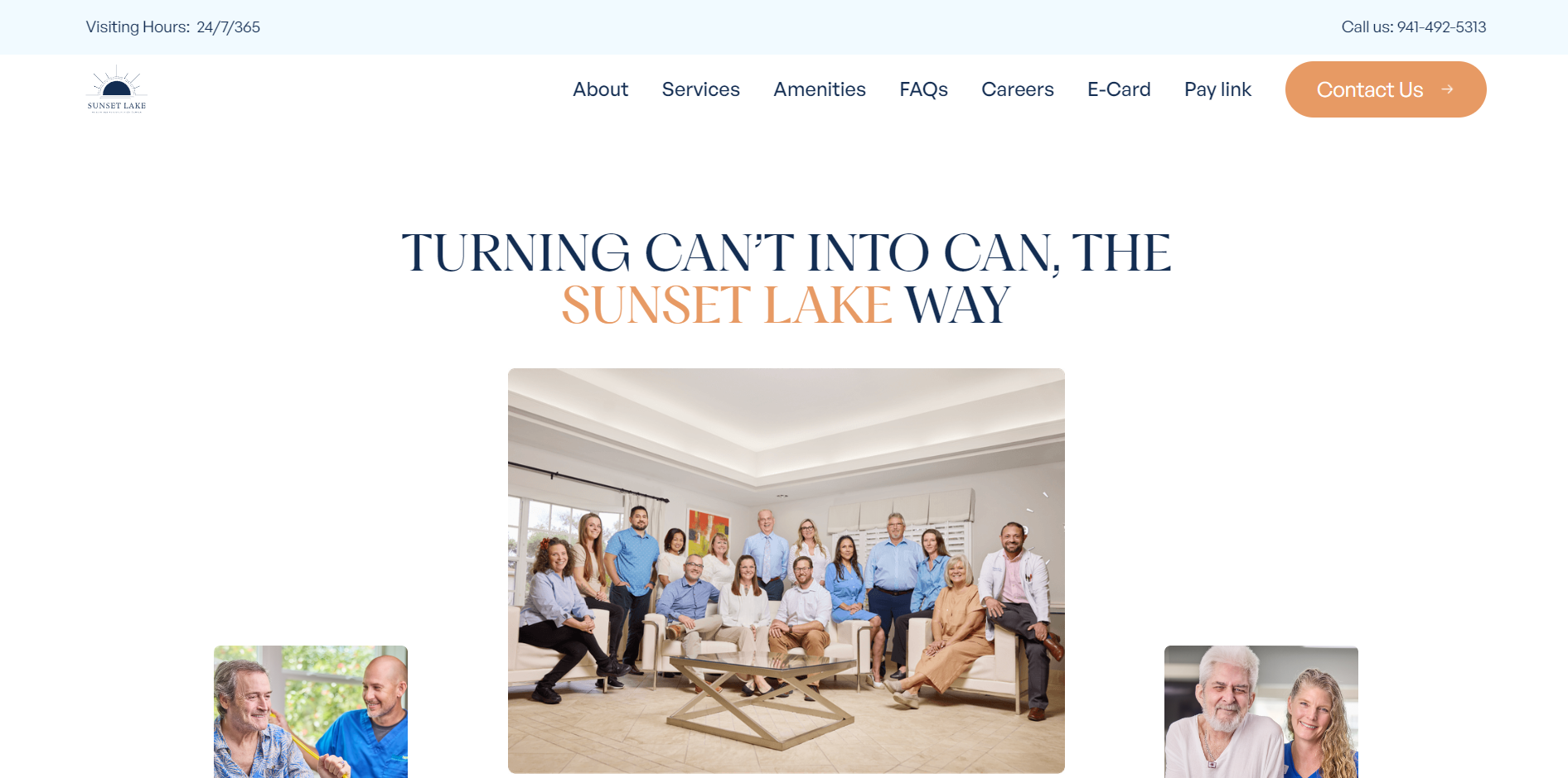 Sunset Lake healthcare brand system