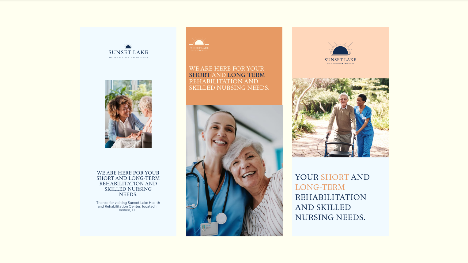 Sunset Lake branding & marketing