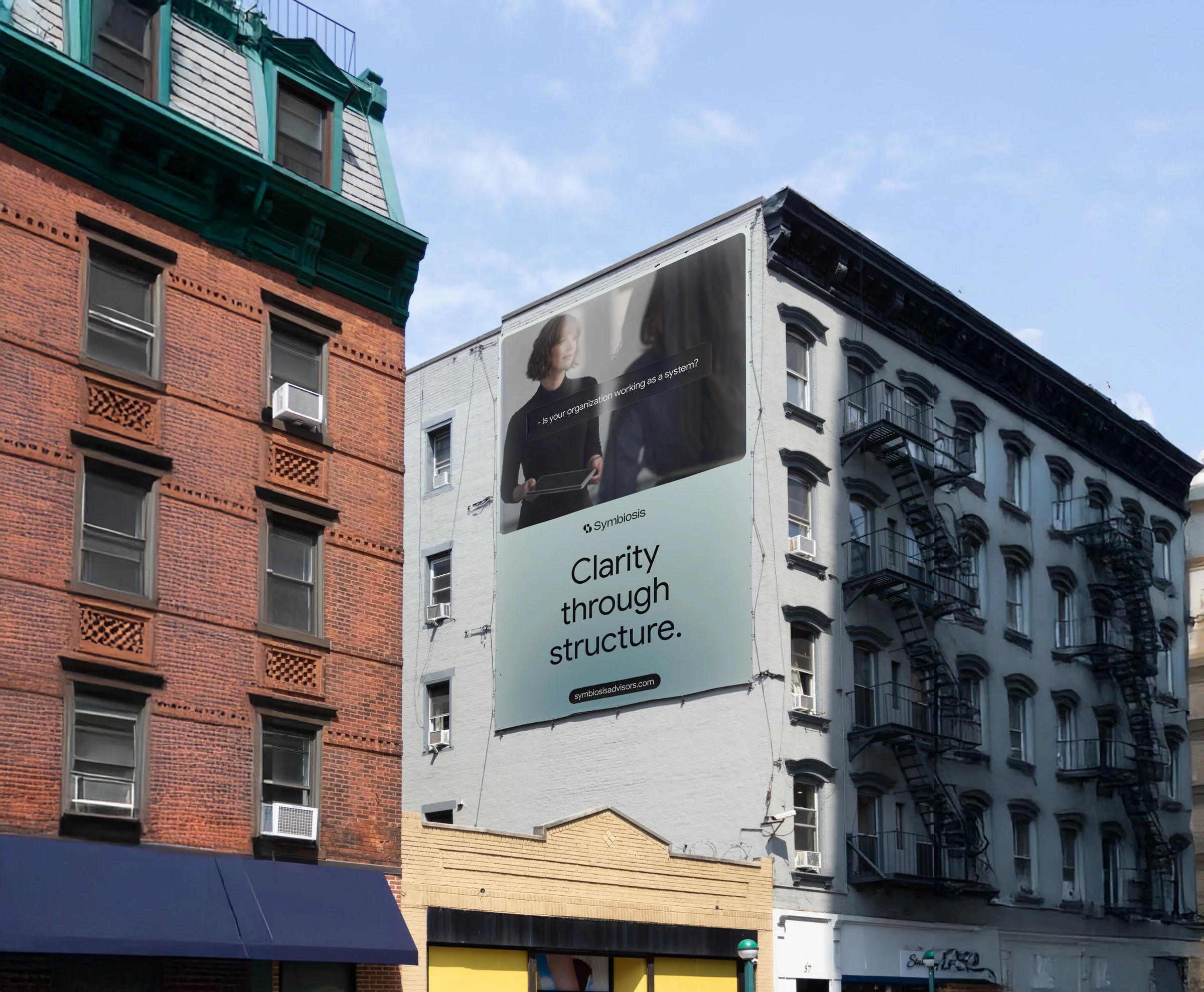 Symbiosis Advisors billboard, Clarity through structure