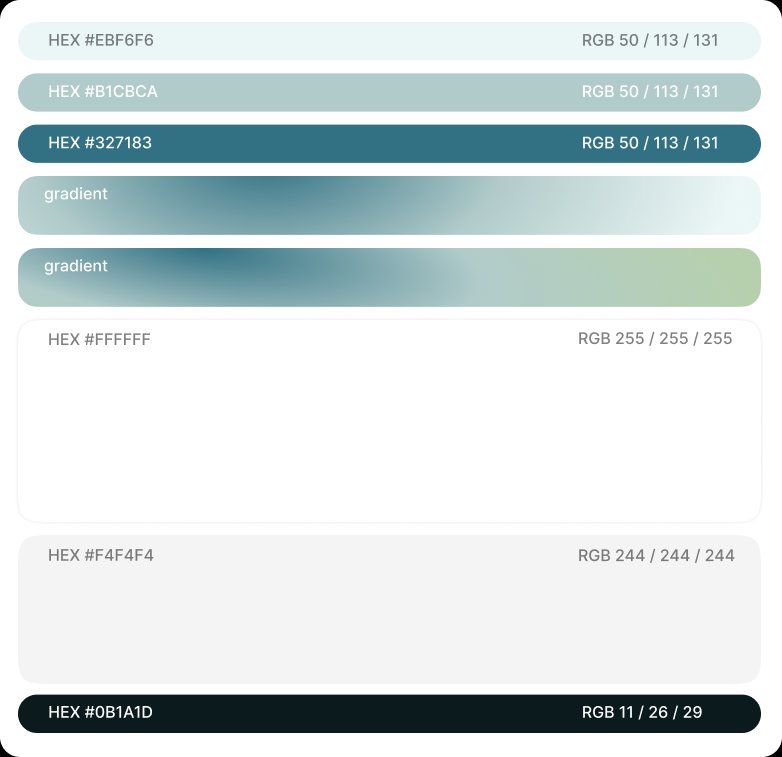 Symbiosis Advisors full color system, hex and RGB values